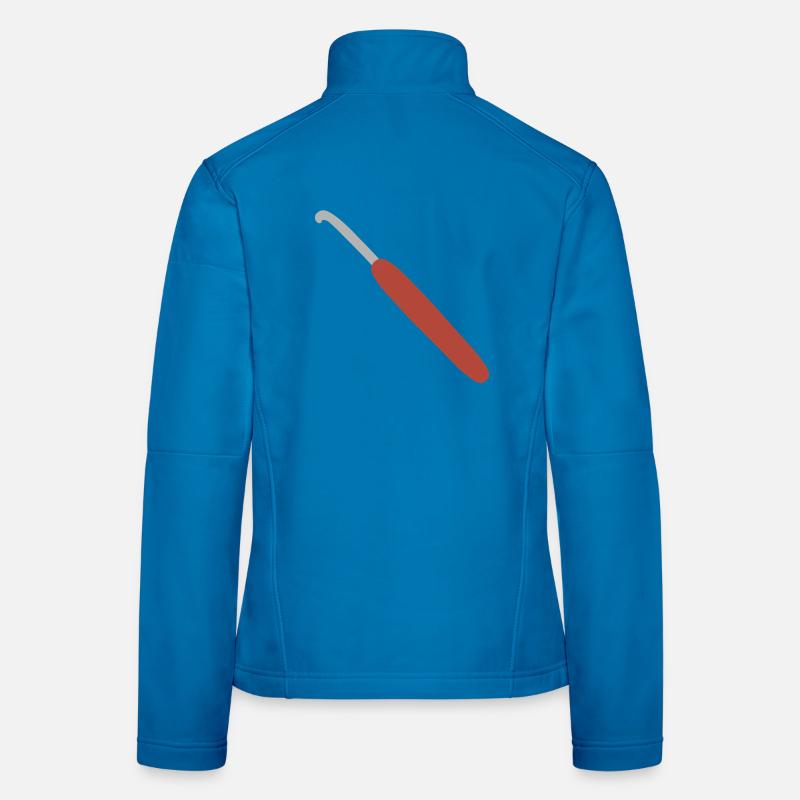 Red-Handled Crochet Hook Women's Softshell Jacket