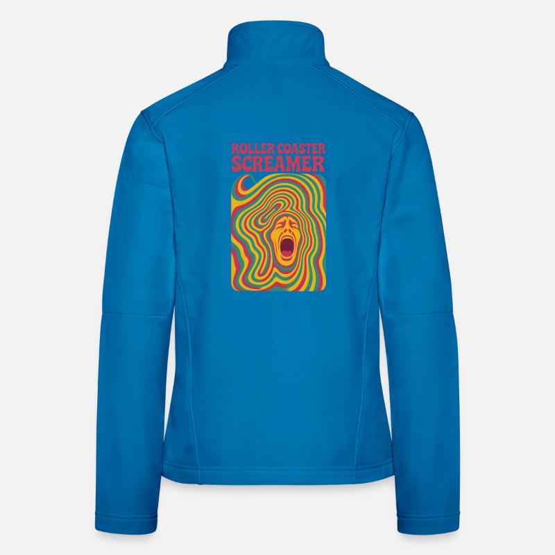 Roller Coaster Screamers | Amusement park Women's Softshell Jacket