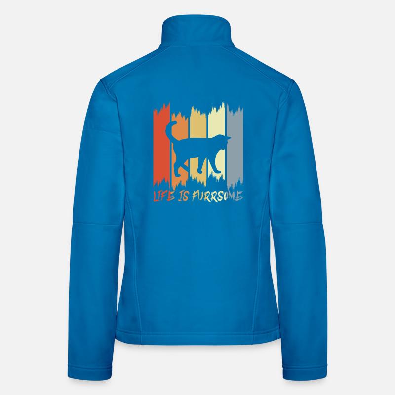 Katzen Witz Frauen Softshelljacke
