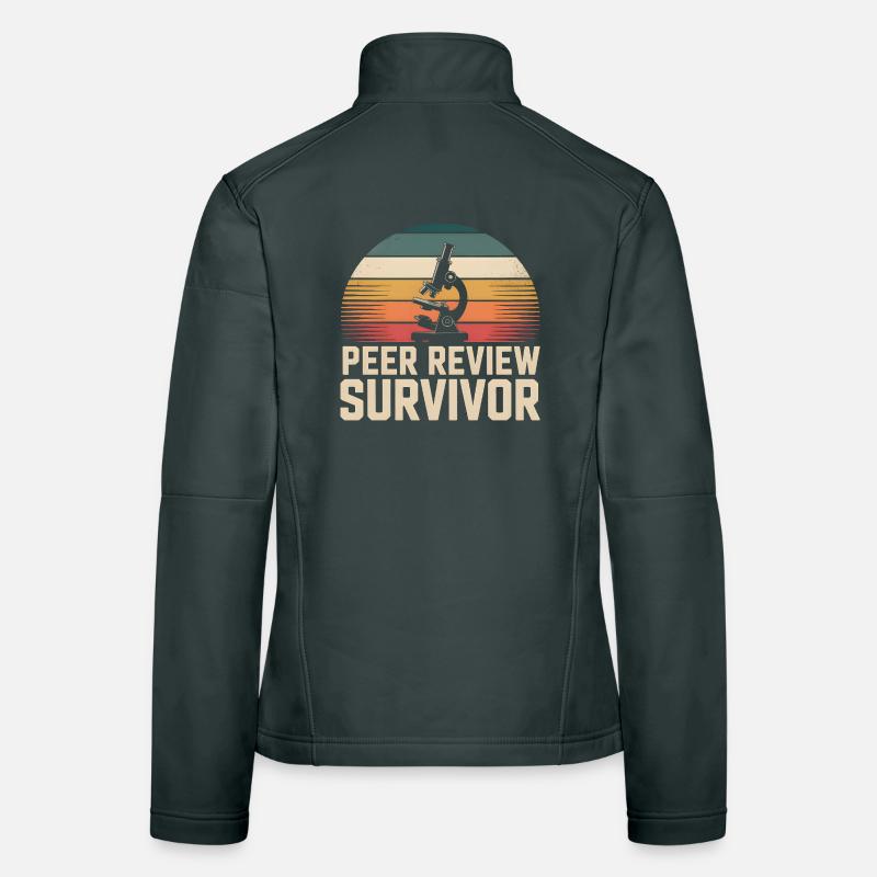 Peer Review Survived | Science Nerd Women's Softshell Jacket