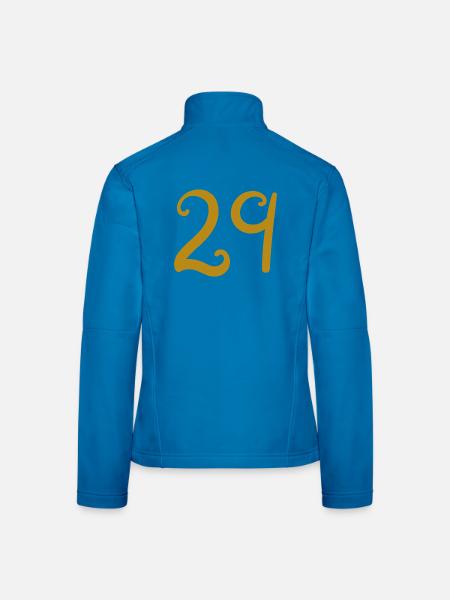 29 - Frauen Softshelljacke - Lichtblau - Hinten