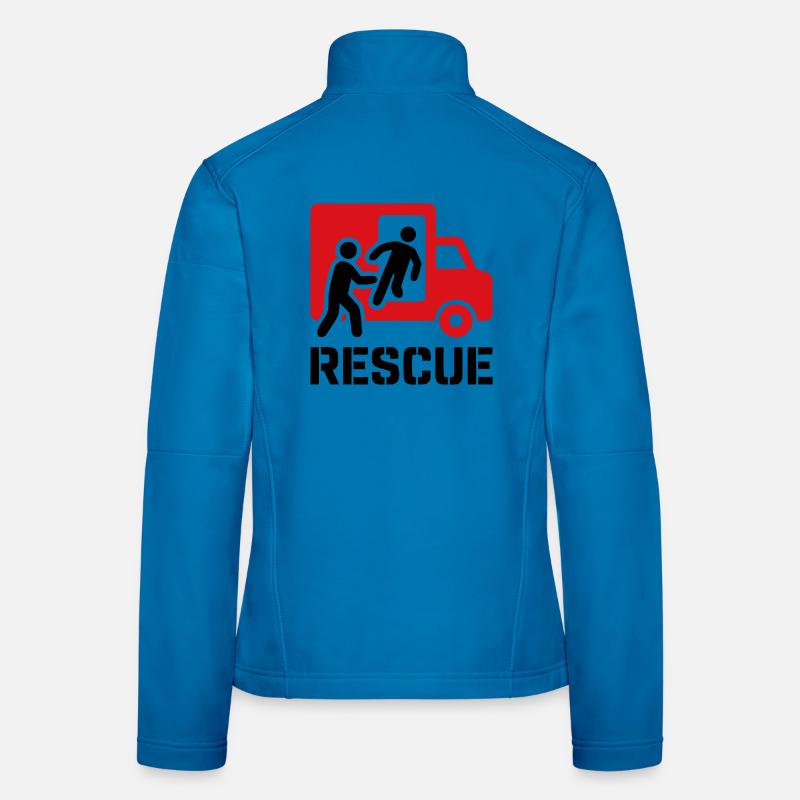 Rescue Rettungsdienst Einsatz Frauen Softshelljacke