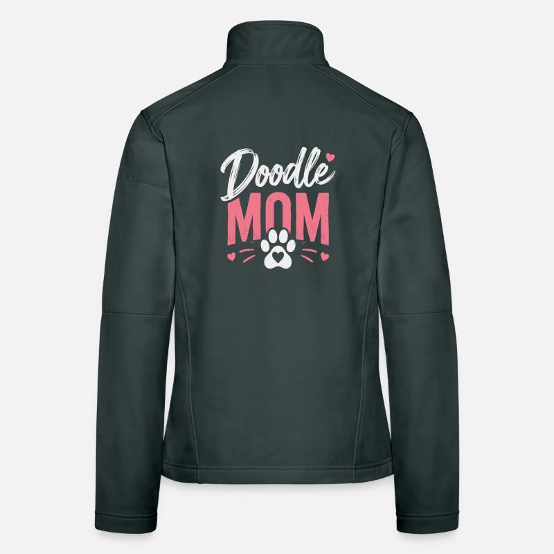 Doodle Mom Pfotenherz Frauen Softshelljacke