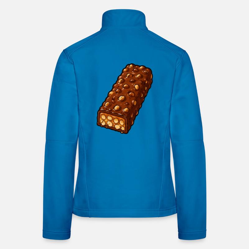 Crunchy nut chocolate bar Women's Softshell Jacket
