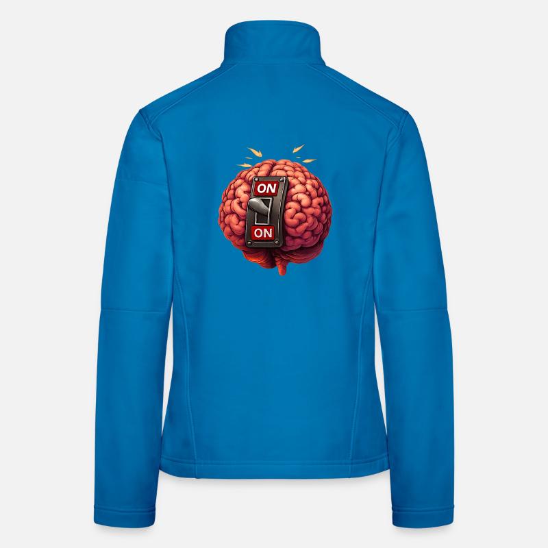 Brain on - always Frauen Softshelljacke