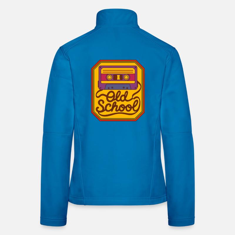 Old School Cassette Retro Patch Women's Softshell Jacket