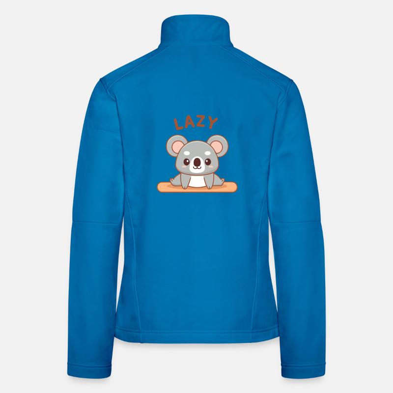Zen Koala Sloth Meditating Women's Softshell Jacket