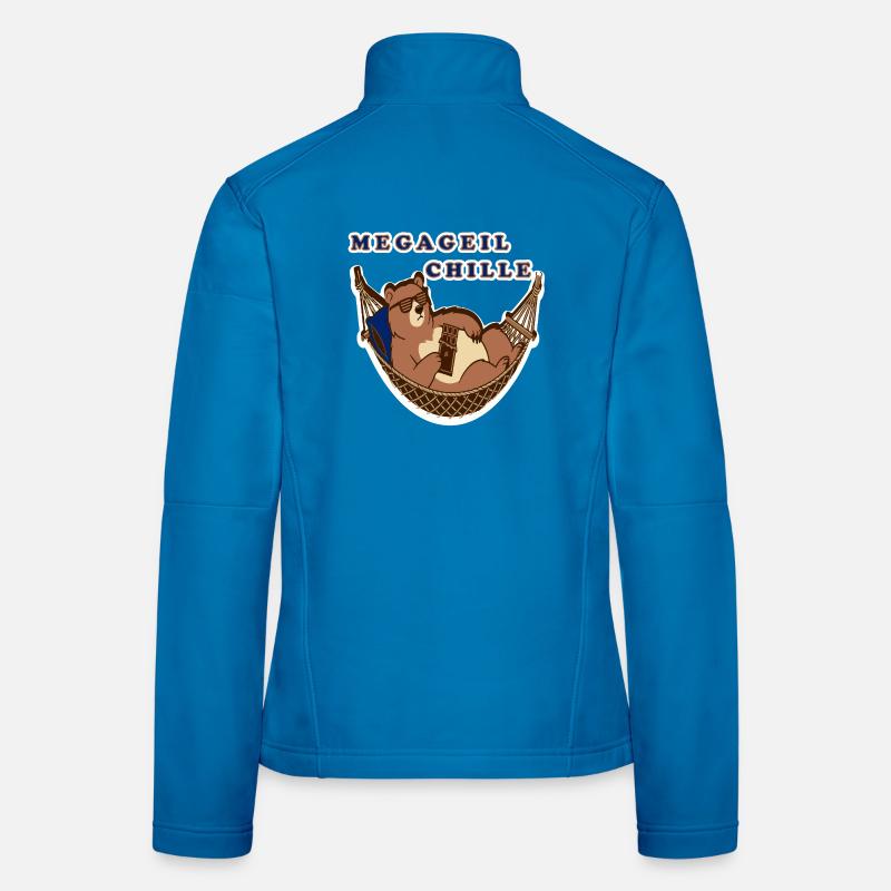 Berne Suisse Ours Drôle de chocolat de luxe Veste en tissu softshell Femme
