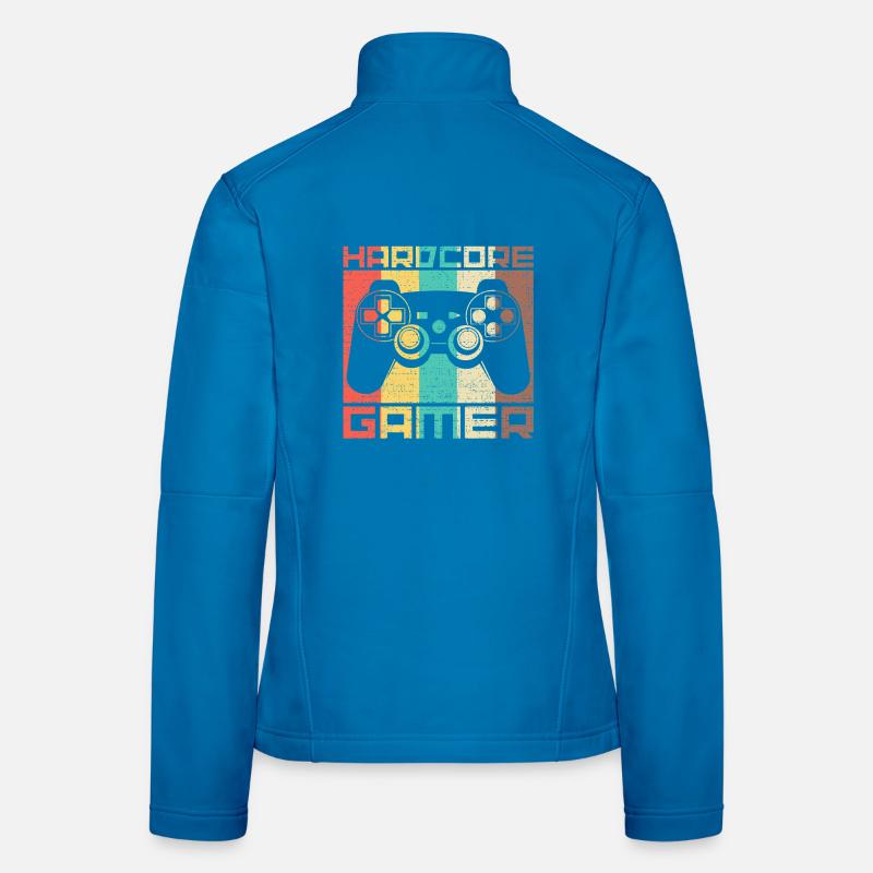 Hardcore Gamer Retro Controller – Retro Zocker Women's Softshell Jacket