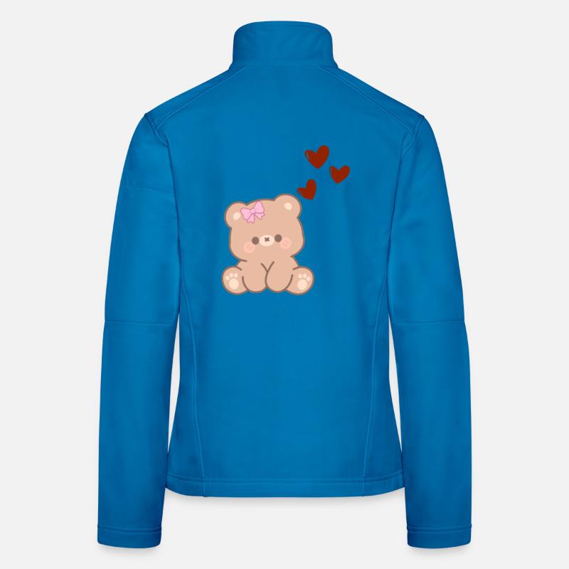 Little bear in love - Women's Softshell Jacket - light blue