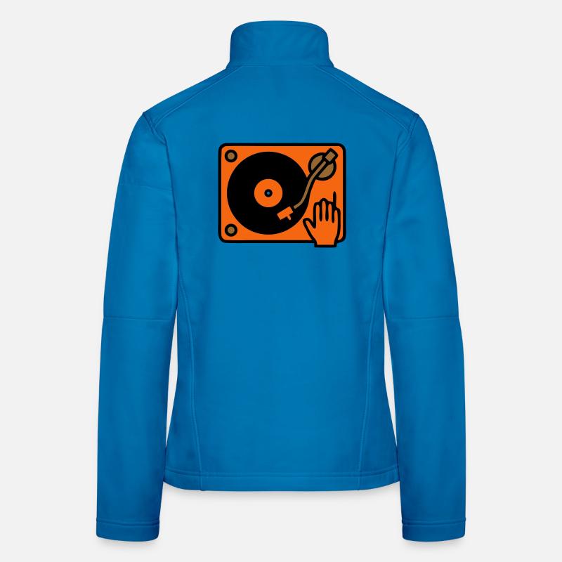 DJ Turntable grattant à la main Veste en tissu softshell Femme