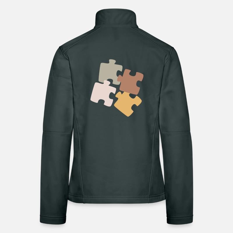 Puzzle Patchwork Vielfalt Frauen Softshelljacke