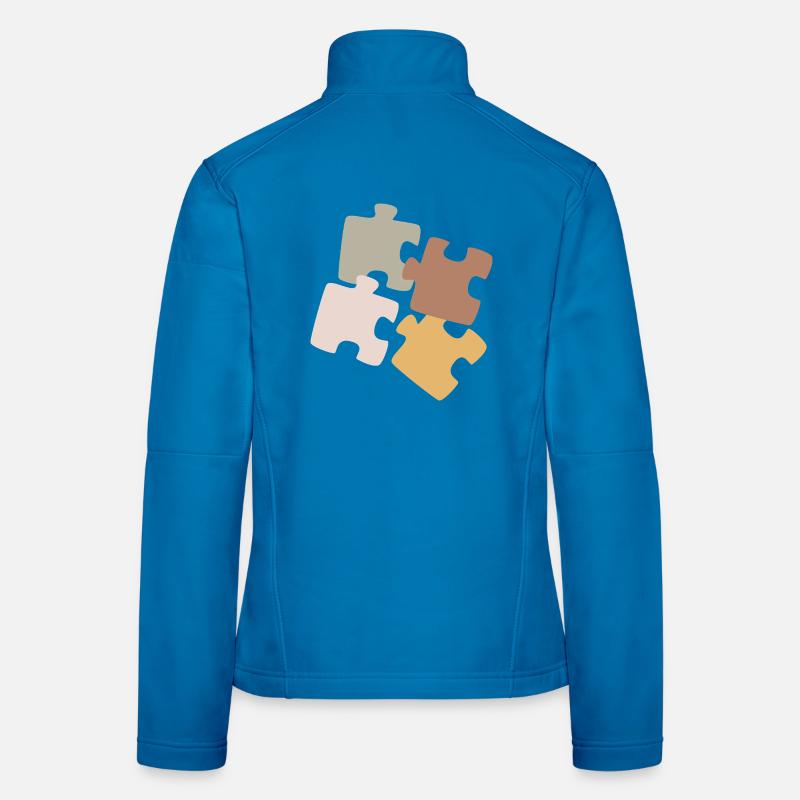 Puzzle Patchwork Variety Women's Softshell Jacket