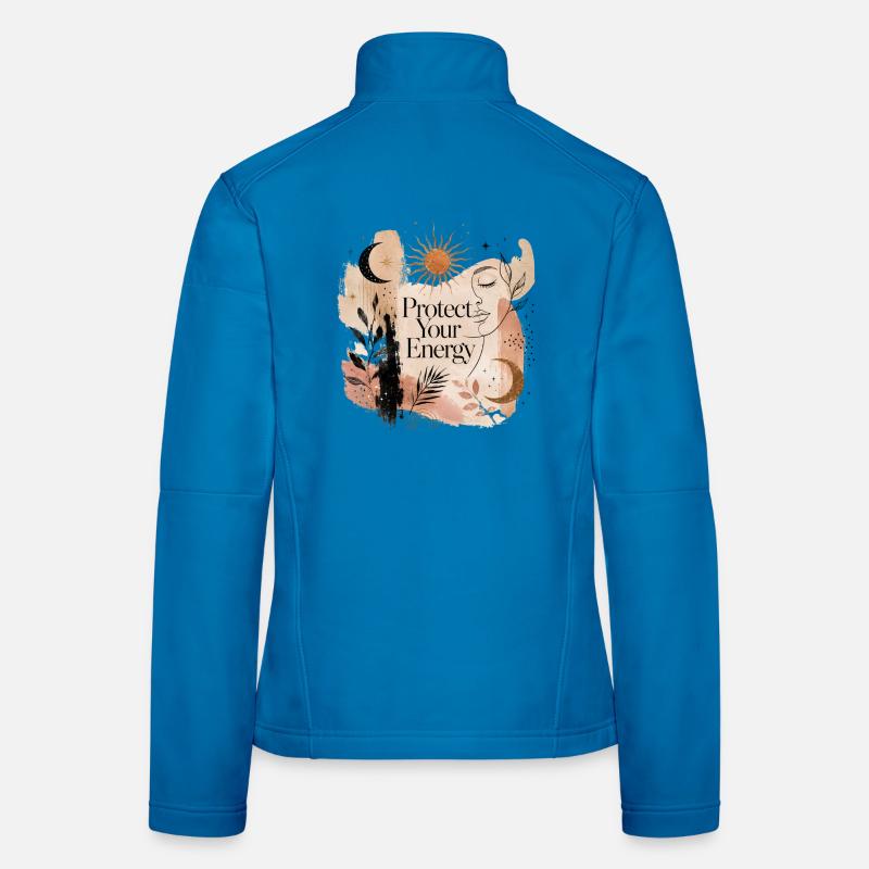 Protect Your Energy – Boho Sky Art Women's Softshell Jacket