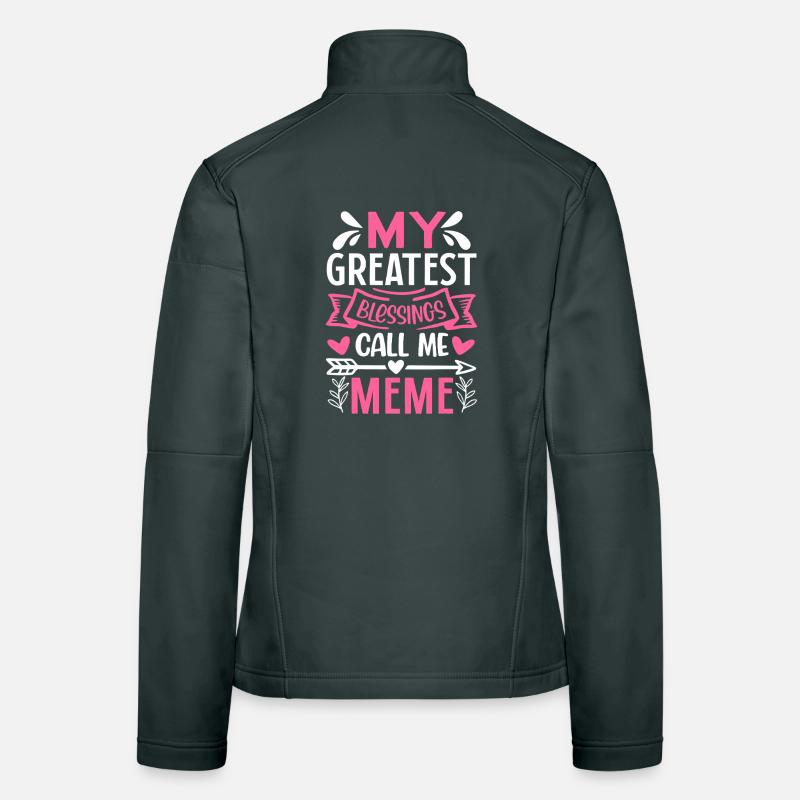 My Greatest Blessings Meme Women's Softshell Jacket