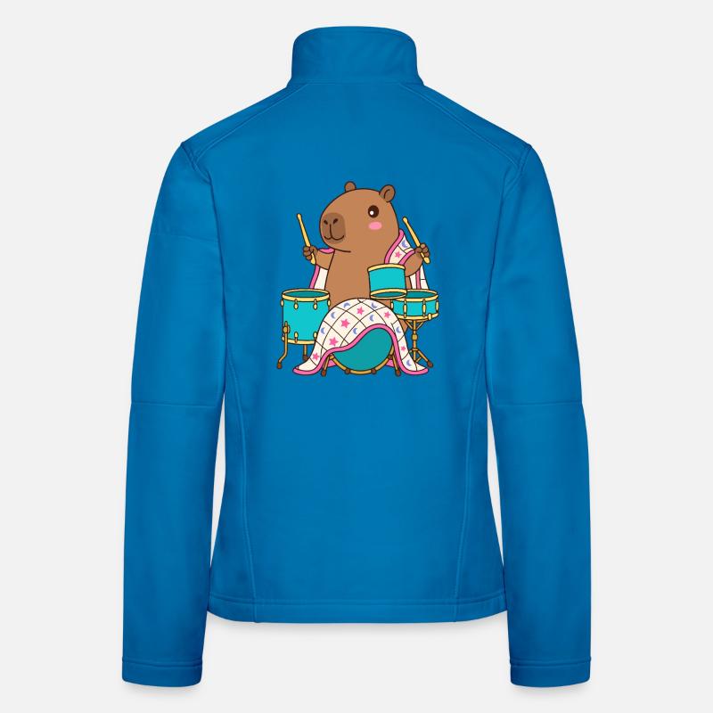 Drumming Capibara Parade – Kleiner Trommler Frauen Softshelljacke