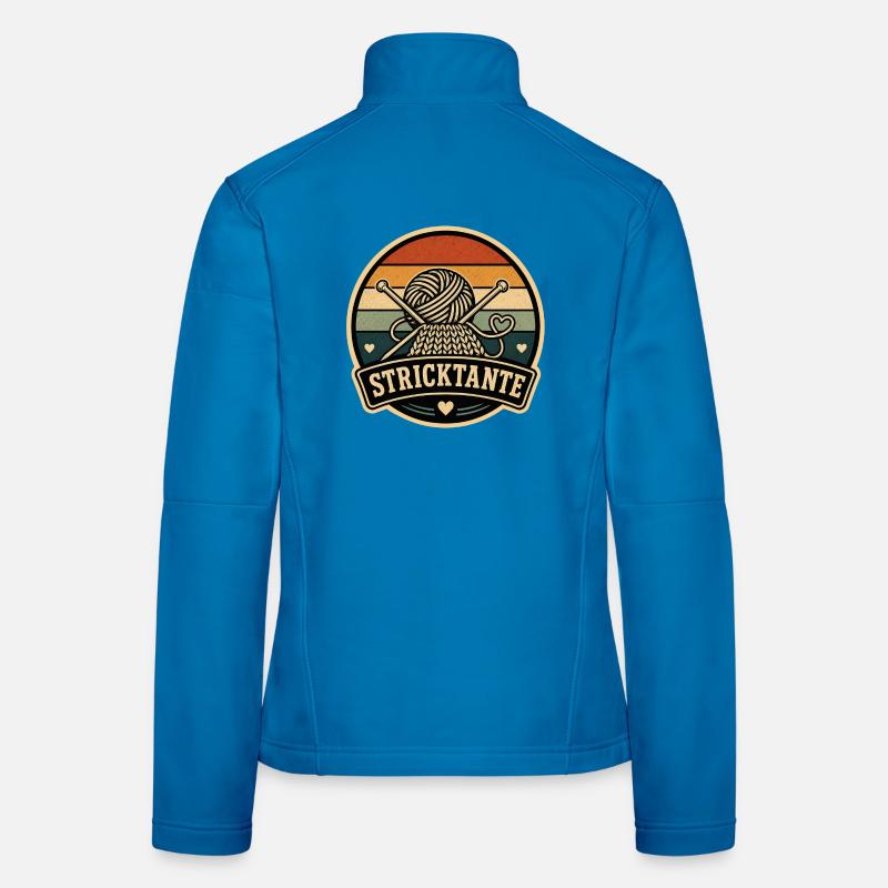 Stricktante Retro Frauen Softshelljacke