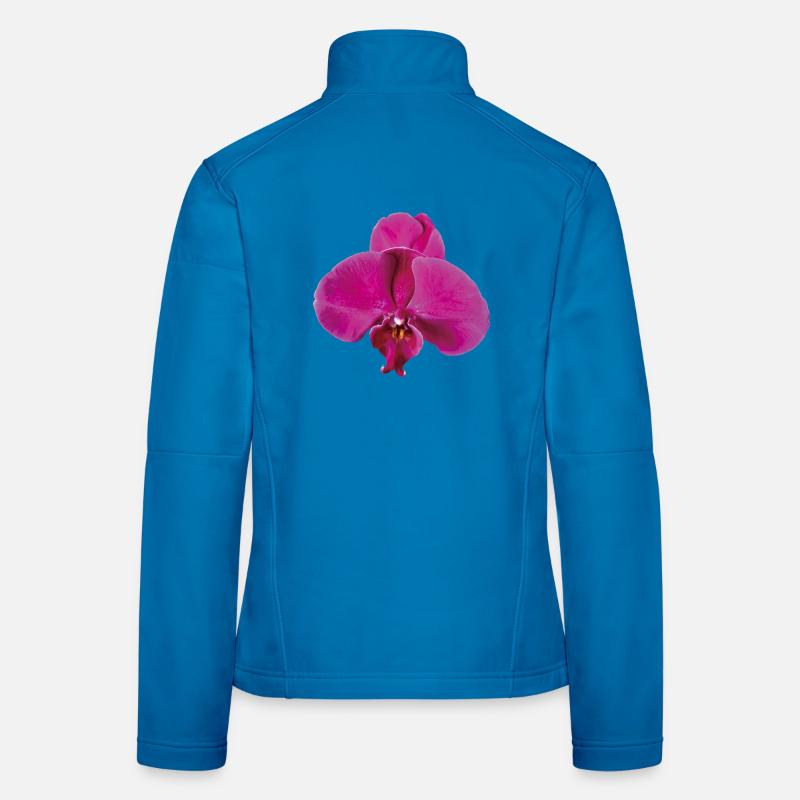 Vivid_Pink_Phalaenopsis_Noth_Orchid_Bloom - Frauen Softshelljacke - Lichtblau