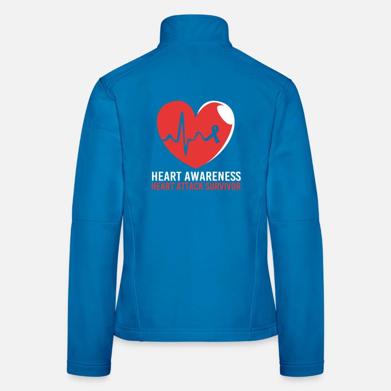 heart attack Women's Softshell Jacket