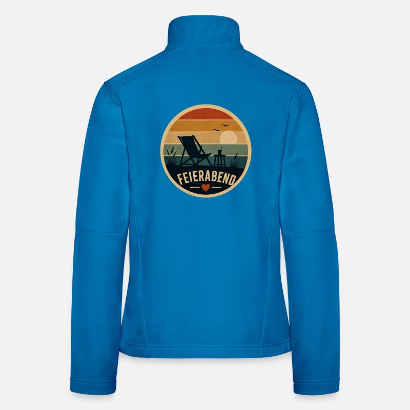 Feierabend Retro Frauen Softshelljacke