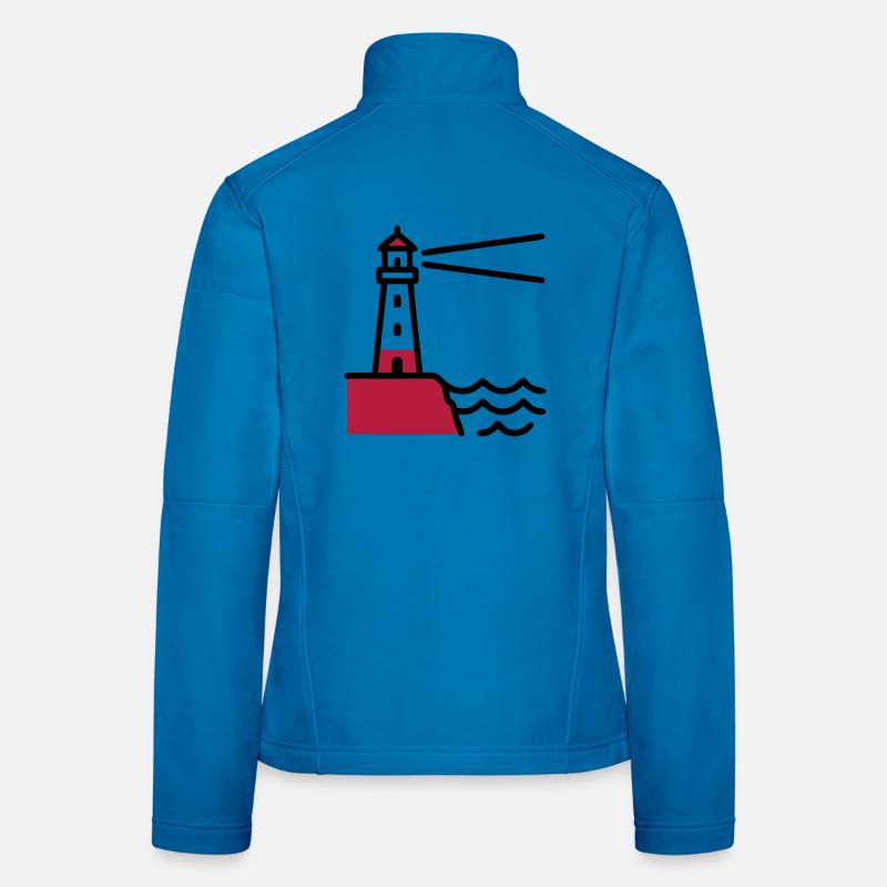 Marine maritime de la Côte du Phare Veste en tissu softshell Femme