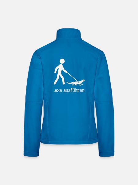 exe ausführen - Frauen Softshelljacke - Lichtblau - Hinten