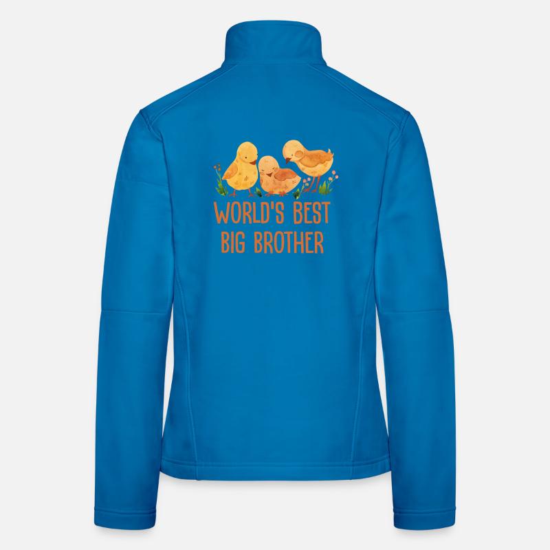 World's Best Big Brother - Women's Softshell Jacket - light blue