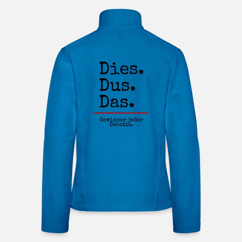 Dies Dus Das Debatte (weiß) Frauen Softshelljacke