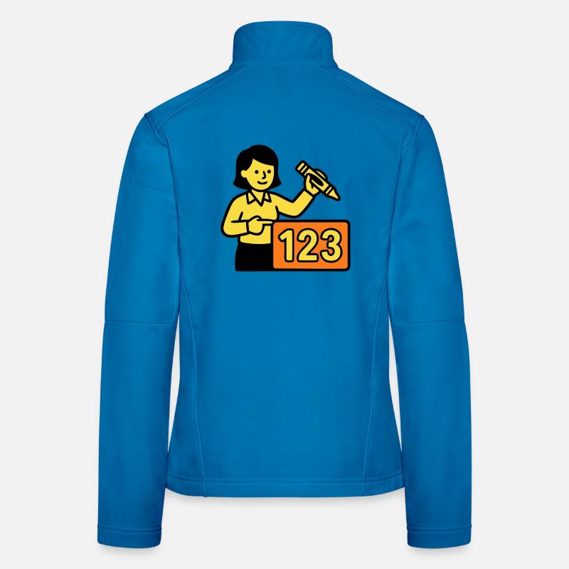 Lehrerin Mathe 123 Schule Frauen Softshelljacke
