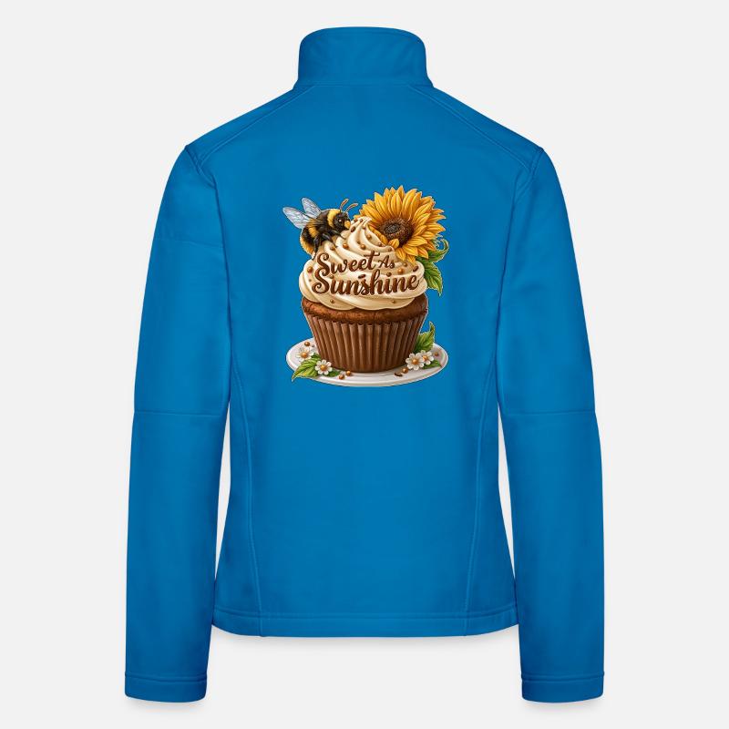 Art de cupcakes doux comme le soleil Veste en tissu softshell Femme