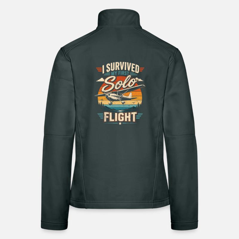 Ich überlebte meinen ersten Soloflug Frauen Softshelljacke