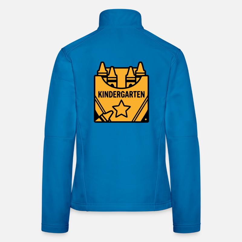 Wachsmalstifte Kindergarten Logo Frauen Softshelljacke
