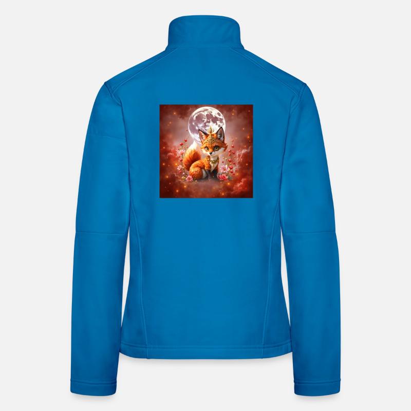 Lunar Fox mit Juwelen Frauen Softshelljacke