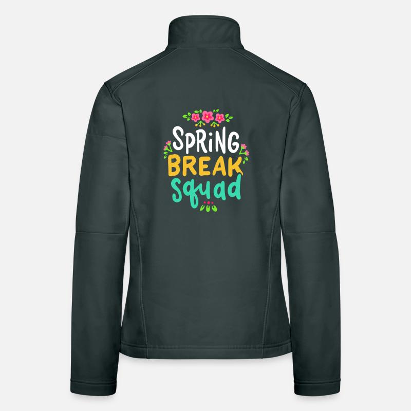 Équipe Spring Break Floral Veste en tissu softshell Femme