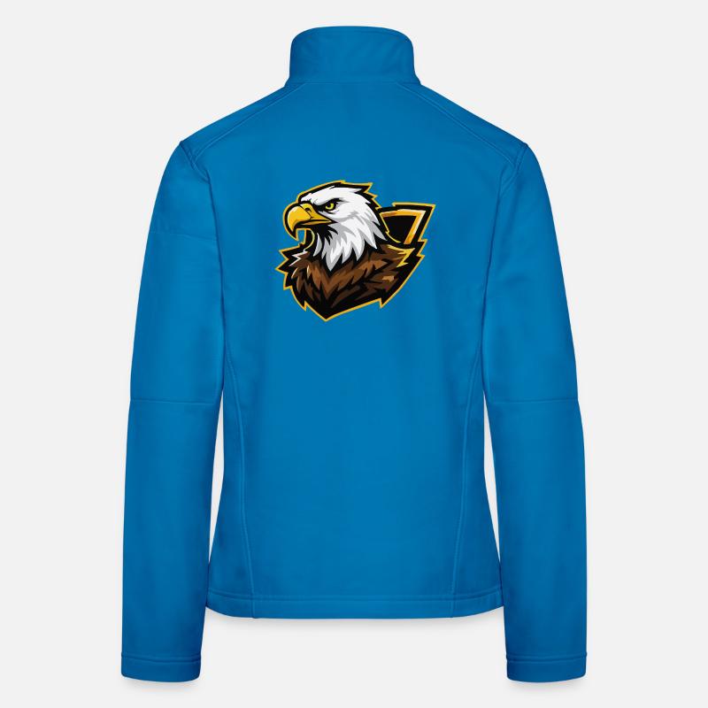 Adler mit Goldakzent Comic Frauen Softshelljacke