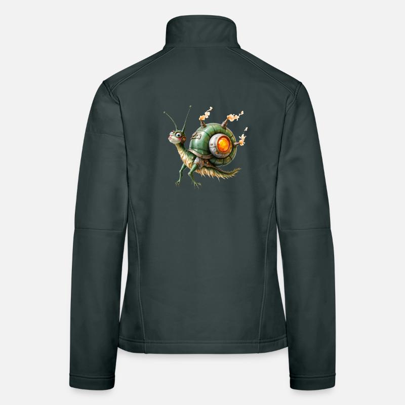 Réacteur d’escargot steampunk Veste en tissu softshell Femme
