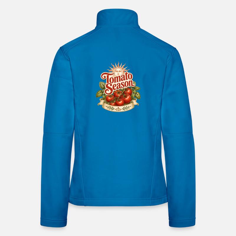 Saison des tomates Veste en tissu softshell Femme