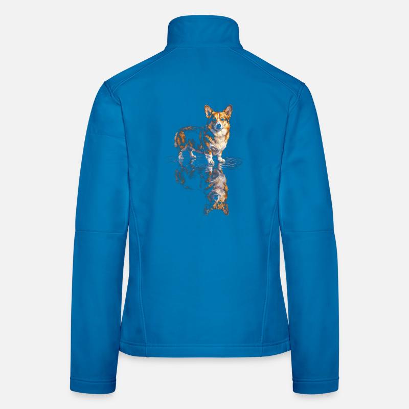 Water Reflex Corgi Women's Softshell Jacket
