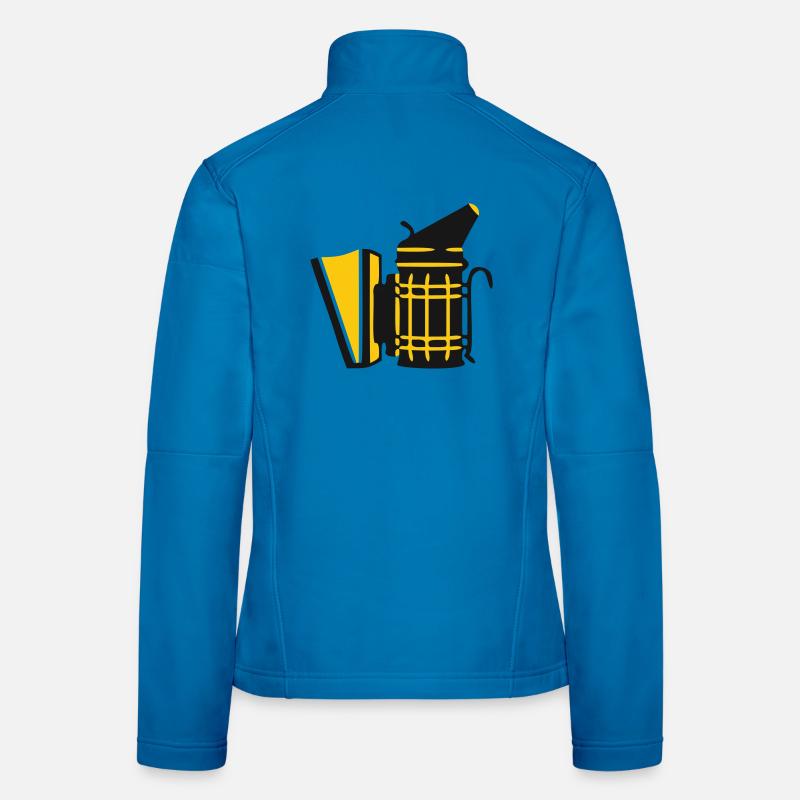 Beekeeper Smoker Beekeeping Bee Whisperer Logo Women's Softshell Jacket