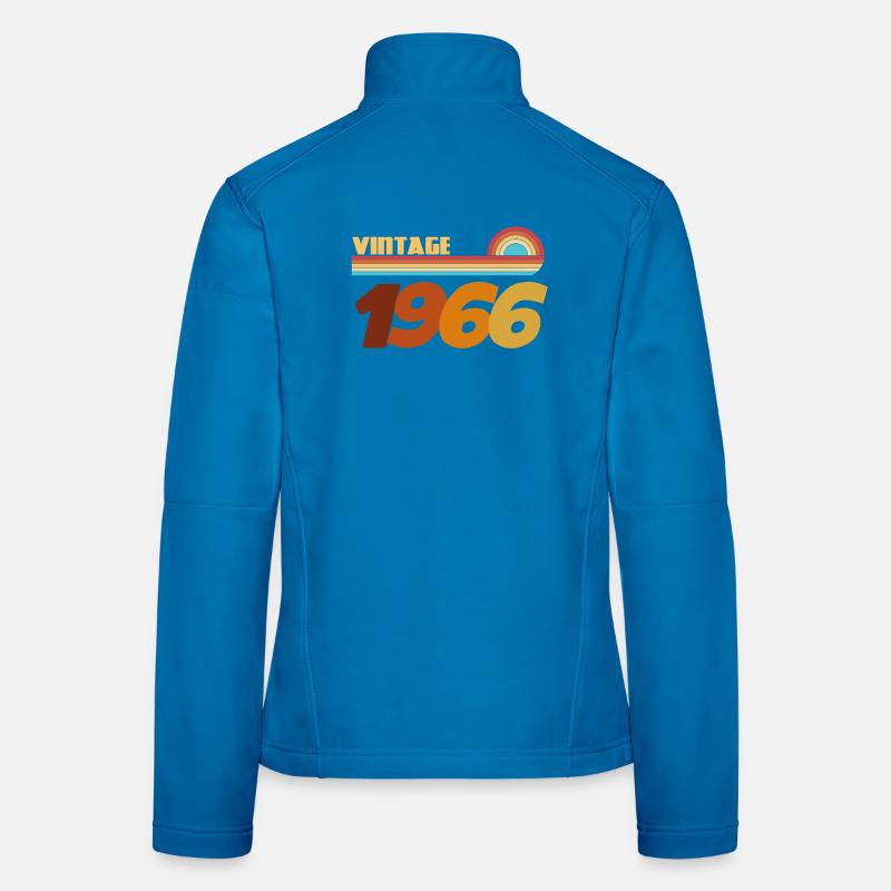60 Years 1966 Rock Style T-Shirt - Women's Softshell Jacket - light blue