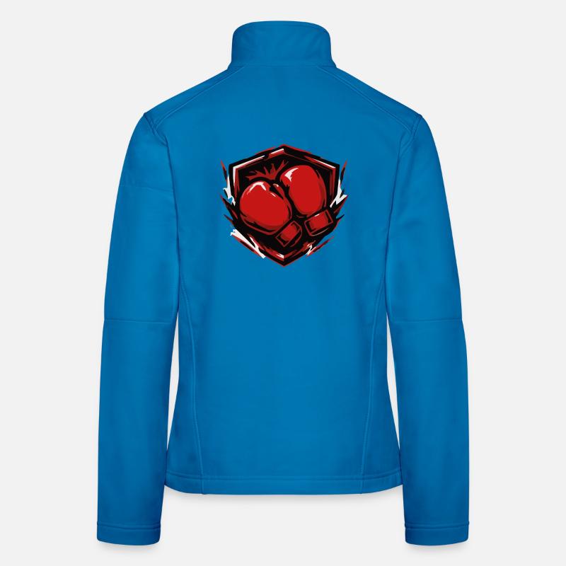 Boxen Boxhandschuhe Schild Frauen Softshelljacke