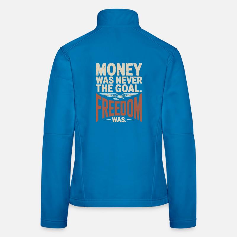 Objectif financier Esprit de liberté Entrepreneur Liberté Veste en tissu softshell Femme
