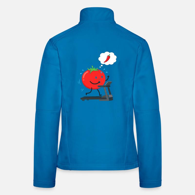 Tomate auf Laufband Frauen Softshelljacke