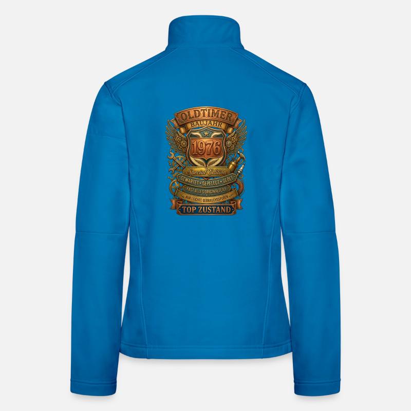 Oldtimer 1976 Geburtstag Retro Steampunk Veste en tissu softshell Femme