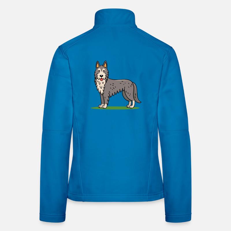 Irish Wolfhound (bande dessinée) Veste en tissu softshell Femme