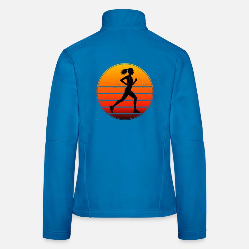 Idée cadeau pour un joggeur avec marathon Veste en tissu softshell Femme