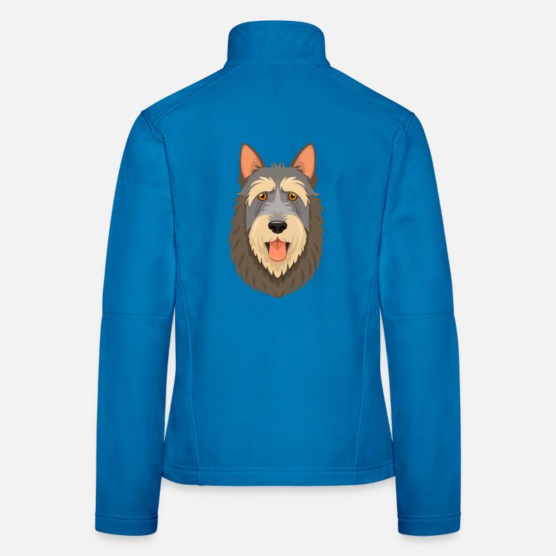Irish Wolfhound (Comic/Portrait) Women's Softshell Jacket