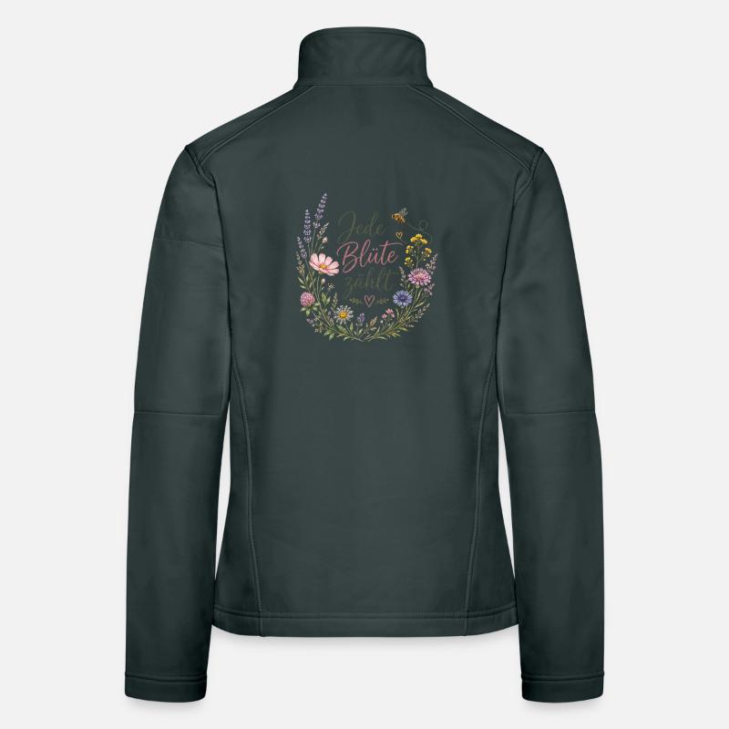 Chaque fleur compte Veste en tissu softshell Femme