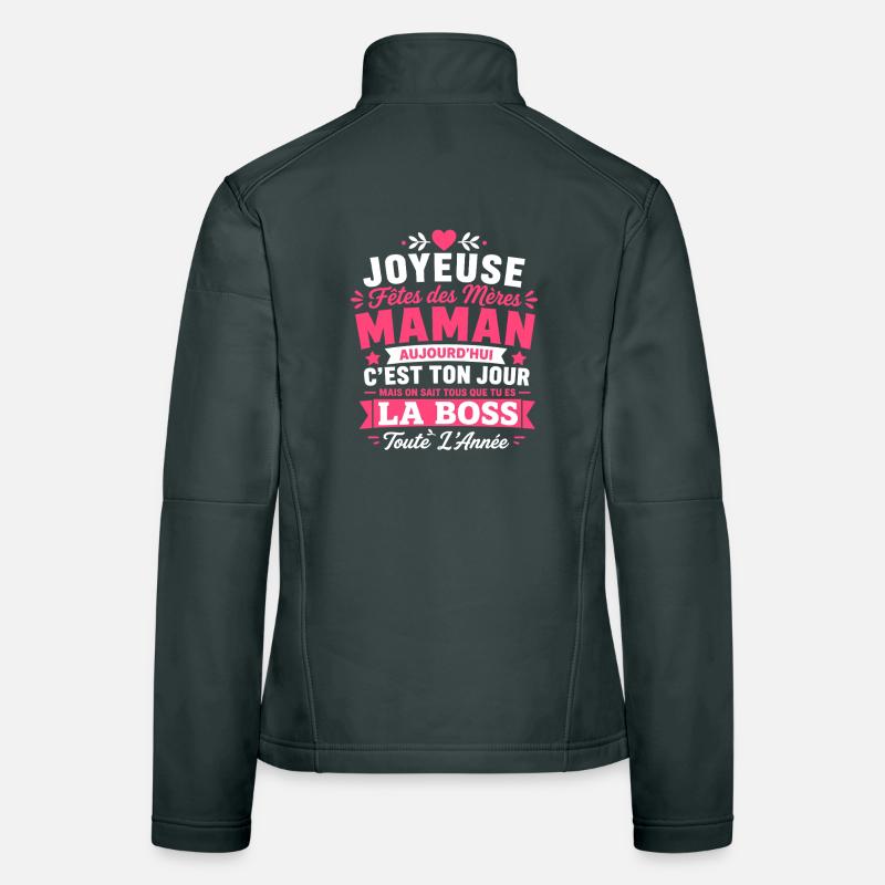 Maman chef Veste en tissu softshell Femme