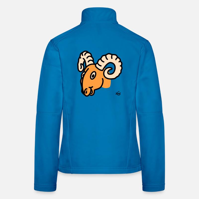 Widder groß Frauen Softshelljacke